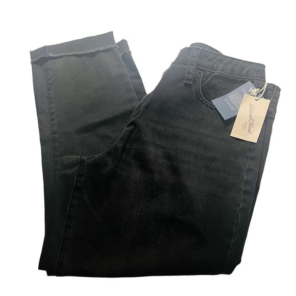 Universal Thread High Rise Straight Cropped Jeans Charcoal Gray Size 18 NWT - Picture 2 of 11
